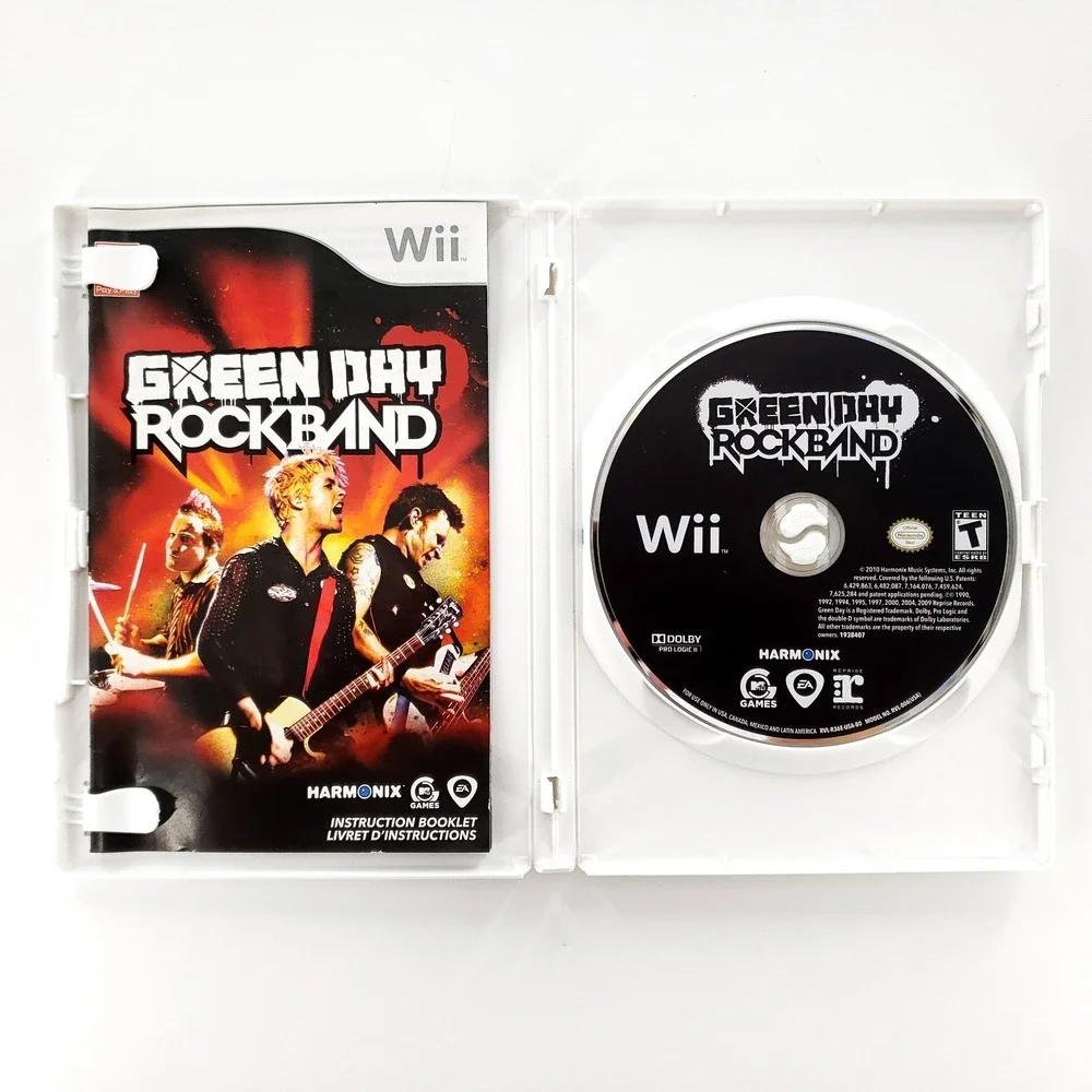 Green Day: Rock Band (Nintendo Wii, 2010) Complete Tested & Works